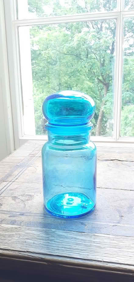 Photo of free Blue glass jars (GL6 (Chalford)) #1