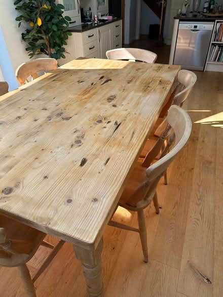 Photo of free Solid Pine Table and 6 Chairs (SG4) #2
