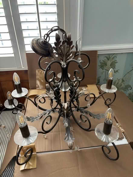 Photo of free 2x metal ceiling light fittings (CT10) #1