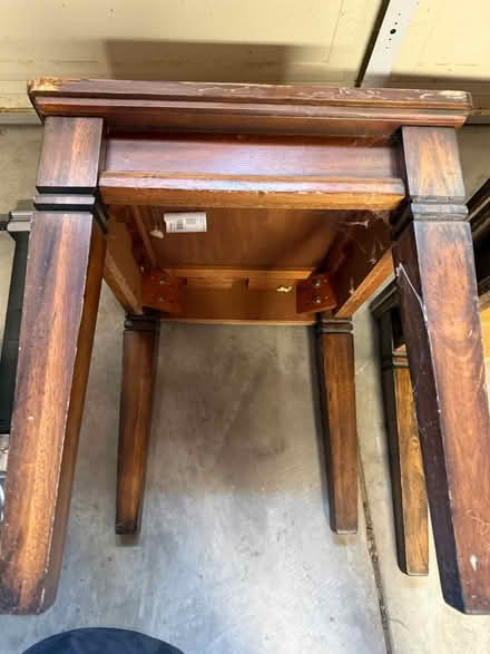 Photo of free Pair of wooden end tables (Campbell) #4