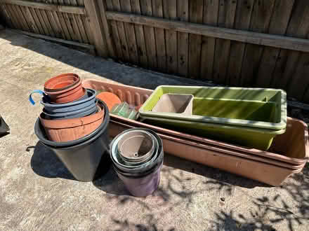 Photo of free Plastic garden pots (Erith DA8) #1