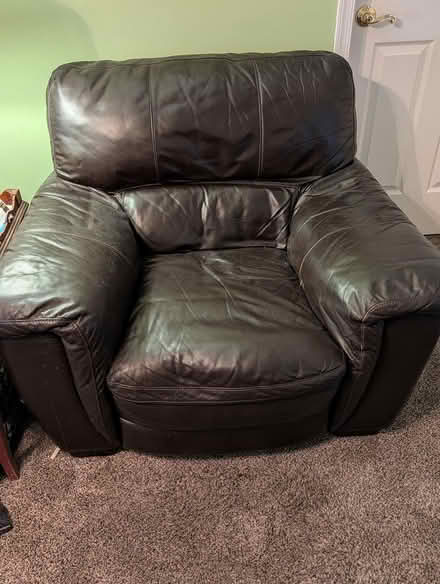 Photo of free Overstuffed chair (Glen Burnie near GBHS.) #1
