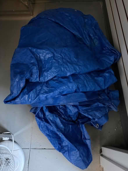 Photo of free blue tarp - used (midtwn) #1