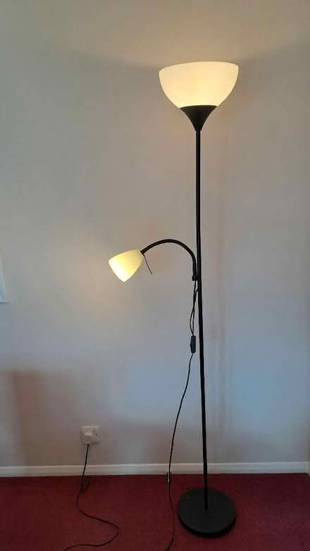 Photo of free Modern standard lamp with reading light (Wokingham RG40) #1