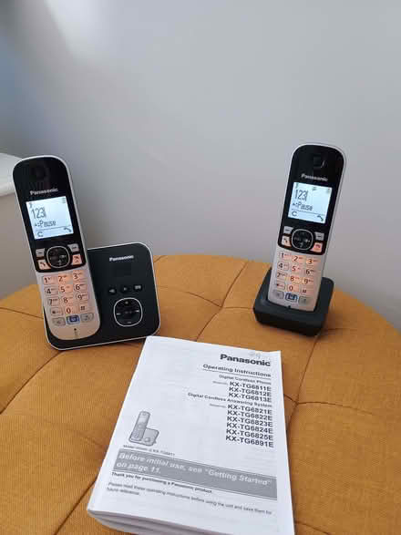Photo of free Panasonic Twin Handset Phone with answer machine - working (Hillsborough S6) #2