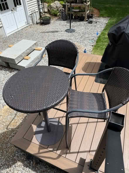 Photo of free Deck table and chairs (Bedford NH) #1