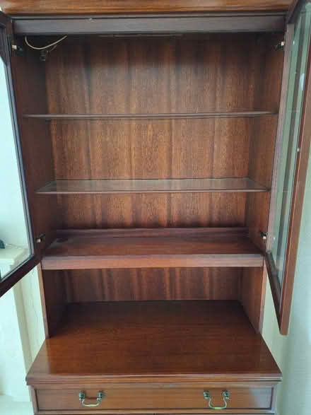 Photo of free Mahogany dresser with light (Brocton ST17) #4