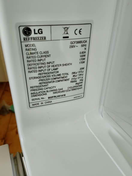 Photo of free Fridge / Freezer - LG (Henleaze Ward BS9) #4