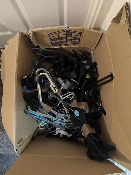 Photo of free Box of coat hangers (Manor Park S2) #1