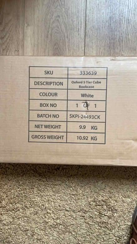 Photo of free Brand new unopened bookcase. (North Shields NE29) #2