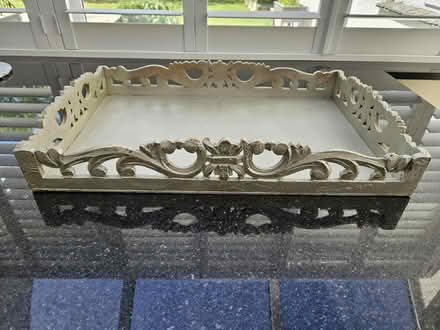 Photo of free Large Wooden Silver Tray (Slyne-with-Hest LA2) #1