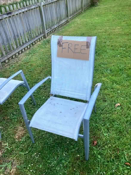 Photo of free Folding Garden chairs x2 (TN26) #2