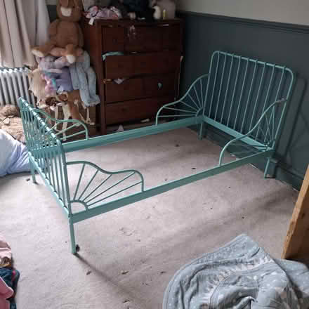 Photo of free Extendable IKEA metal kids bed (Manchester M21) #1
