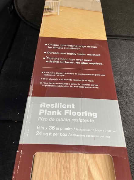 Photo of free single box of LVP flooring (Downers Grove, south side) #3