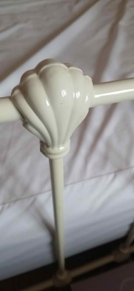 Photo of free White metal double bed frame (CT11) #2