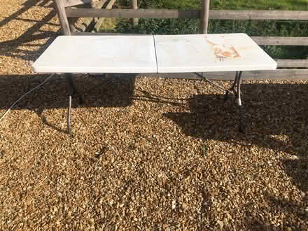 Photo of free Used folding table (Haddon) #1