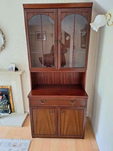 Photo of free Mahogany dresser with light (Brocton ST17) #1
