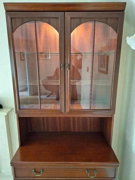 Photo of free Mahogany dresser with light (Brocton ST17) #2