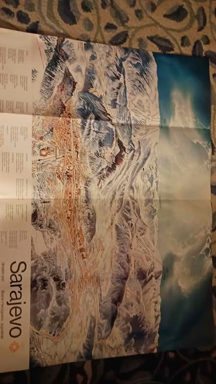 Photo of free 1984 Sarajevo Olympics poster (Somerville, off Cedar St) #1