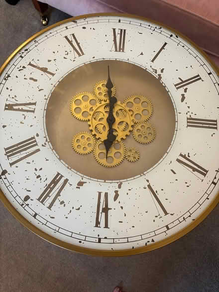 Photo of free Side table with clock (Hyde, SK14) #4