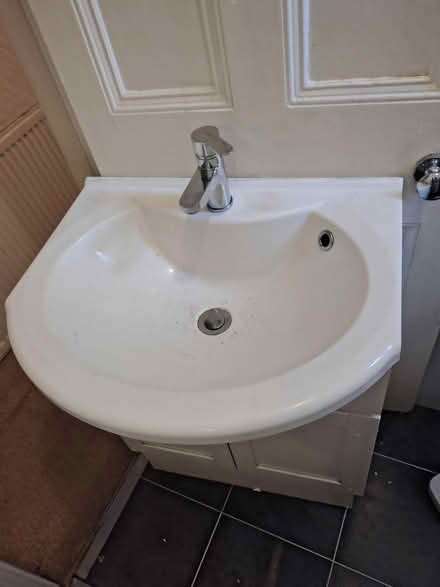 Photo of free Bathroom sink and cabinet (Clayton vale M40) #2