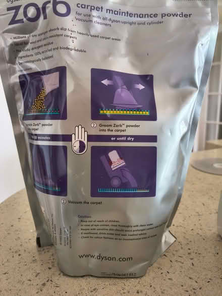 Photo of free Dyson Zorb Carpet Maintenance Powder (Brooke NR15) #2