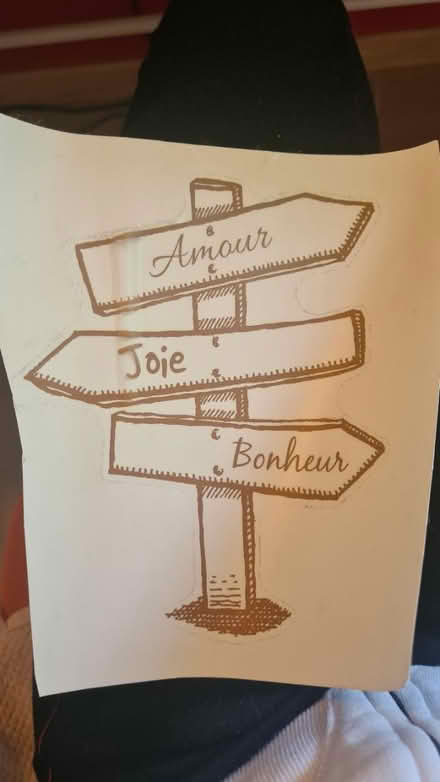 Photo of free Sticker (Amour, Joie, Bonheur) (Brick lane E1 6S) #1