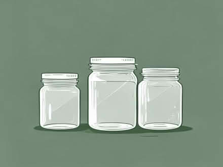 Photo of Big glass jars with lids (Staveley LA8) #1