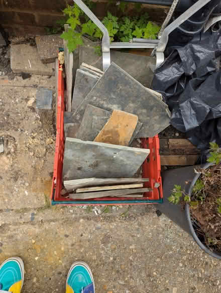 Photo of free Slate tiles, lots of broken bits left (Portslade by Sea BN41) #1