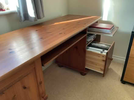 Photo of free Wooden Desk (North Walsham NR28) #2
