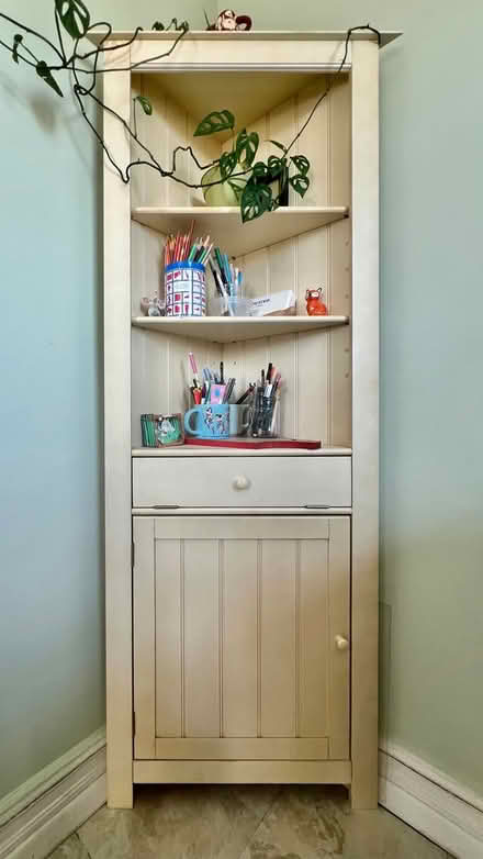 Photo of free Wood corner cabinet (Kensington Brooklyn) #1