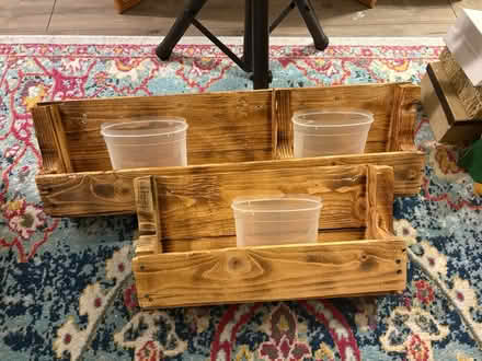 Photo of free Wood Wall Mounted Plant Display (Bowie) #1