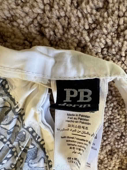 Photo of free PB duvet cover, needs mending (North Boulder) #1