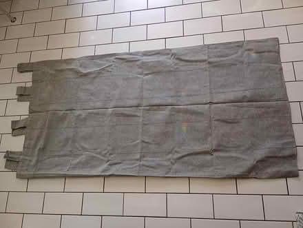 Photo of free One grey tab top curtain (Cowley Oxford) #1