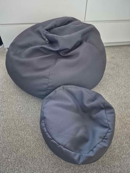 Photo of free Bean bag and footstool (GL52 Bishop's Cleeve) #1