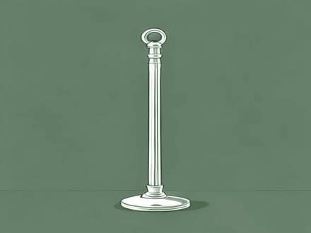 Photo of Cream or Silver Curtain Pole with rings (Malvern Link WR14) #1