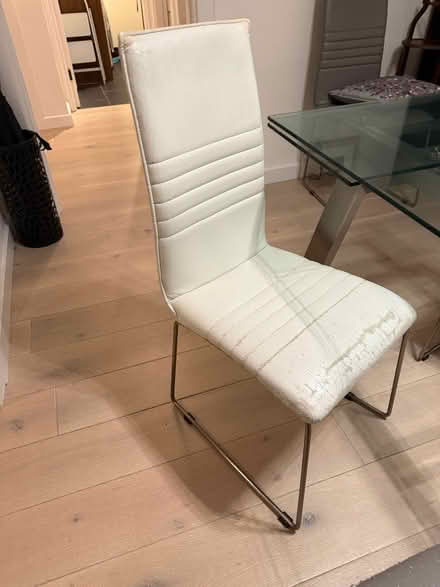 Photo of free 6 dining chairs (4 grey and 2 white) SW15 Putney (Five Ways SW15) #3