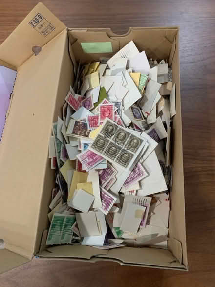 Photo of free Shoebox of stamps (Near downtown Walnut Creek) #1
