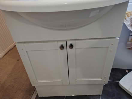 Photo of free Bathroom sink and cabinet (Clayton vale M40) #3