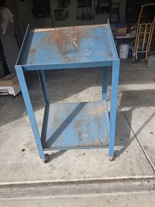 Photo of free steel cart on casters #1