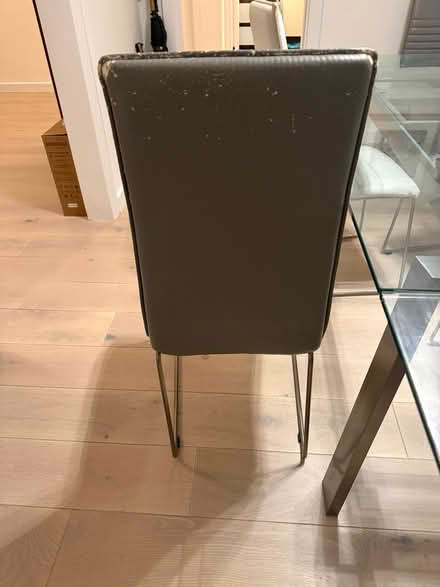 Photo of free 6 dining chairs (4 grey and 2 white) SW15 Putney (Five Ways SW15) #4