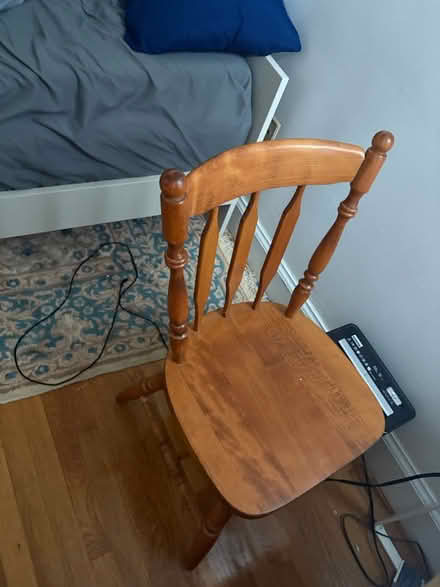 Photo of free Wood dining room table + 2chairs (Boston) #4