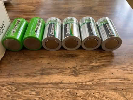 Photo of free 6 size D rechargeable batteries (Crestwood, NW DC) #1