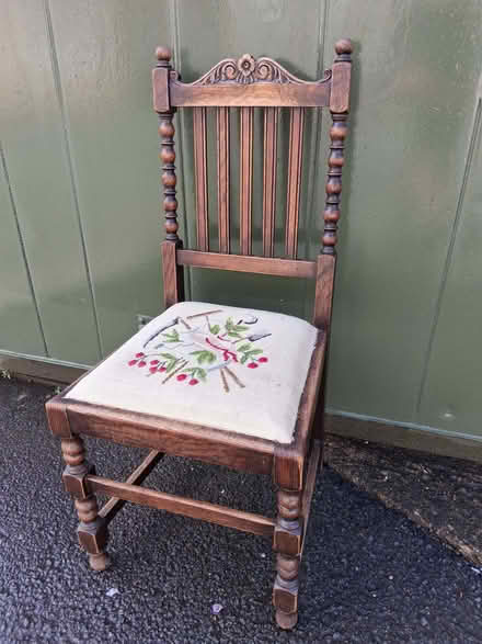 Photo of free Pretty pattern dining chair (Lower Hengoed SY10) #1