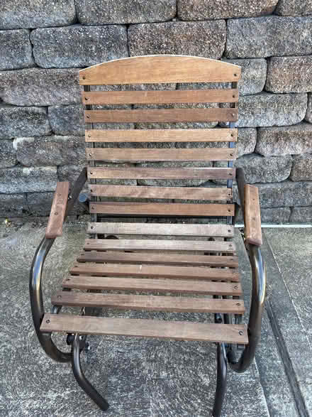 Photo of free Outdoor wooden rocking chair (South County/Oakville) #1
