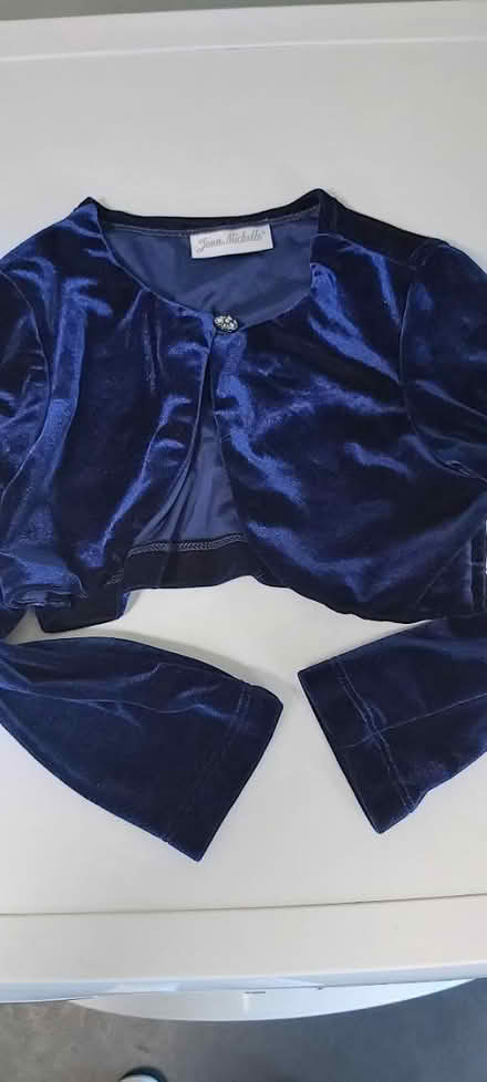 Photo of free Childs Navy velour bolero (Woolton L25) #1