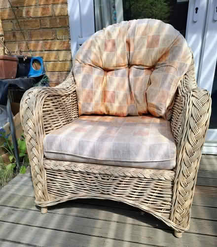 Photo of free Cane conservatory chair & table (CB4 3RS) #3