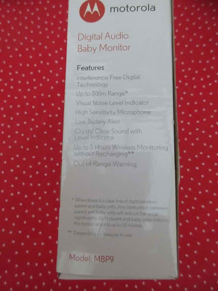 Photo of free Motorola digital audio baby monitor (Woodley RG5) #3