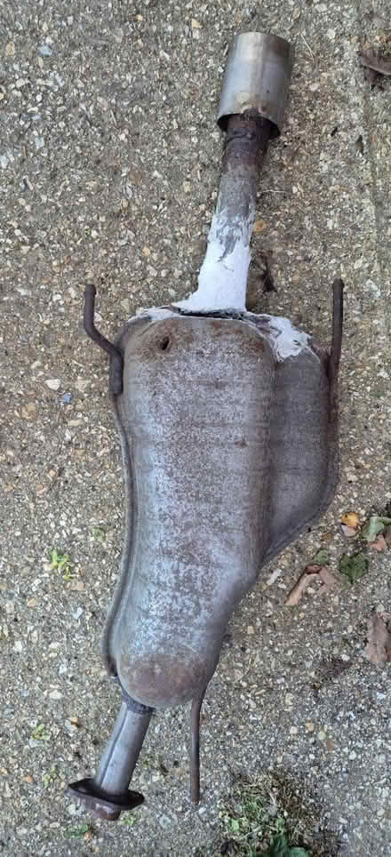 Photo of free Scrap metal (old exhaust) (BH9, Muscliff, Bournemouth) #1