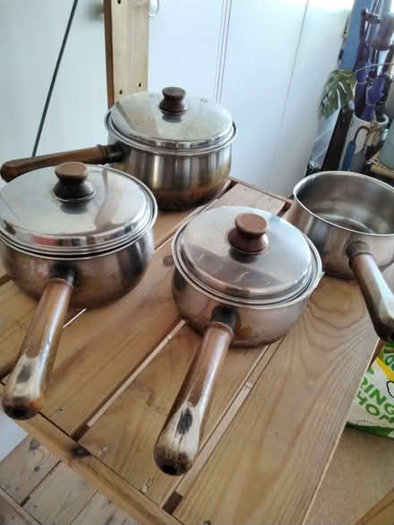 Photo of free Set of 3 pans and a milk pan (Allerton L18) #1